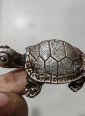 古玩杂项收藏古币收藏龟银锭光绪三年龟银锭龟元宝乌龟银锭