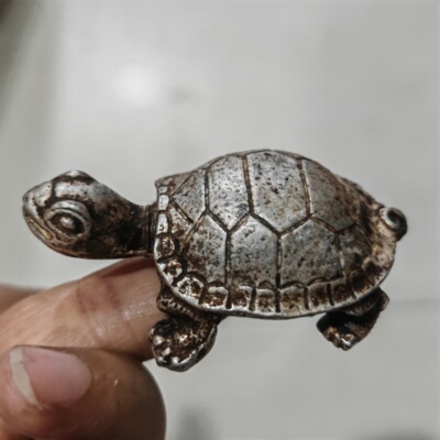 古玩杂项收藏古币收藏龟银锭光绪三年龟银锭龟元宝乌龟银锭