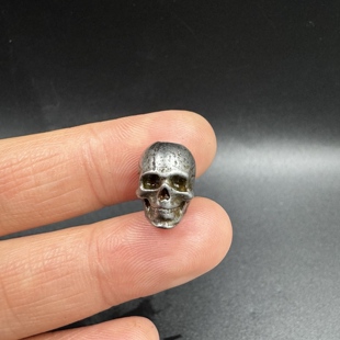 骷髅头迷你版藏式铁吊坠金刚杵小挂件藏传佛牌手链吊坠