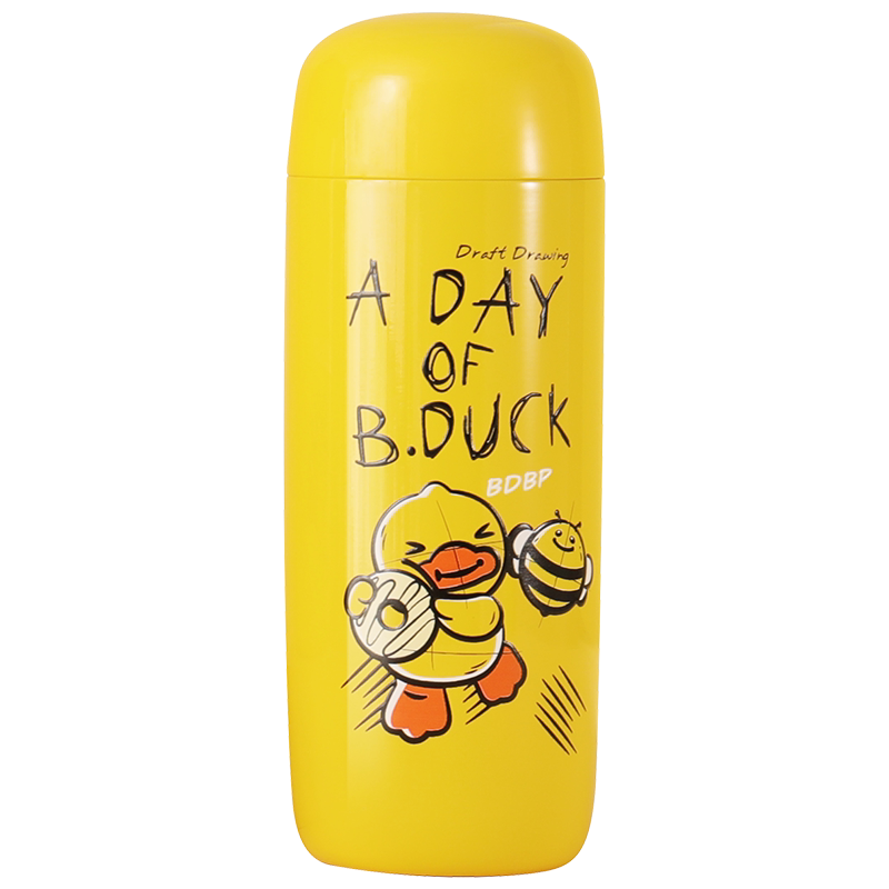 face小黄鸭保温杯杯带茶隔