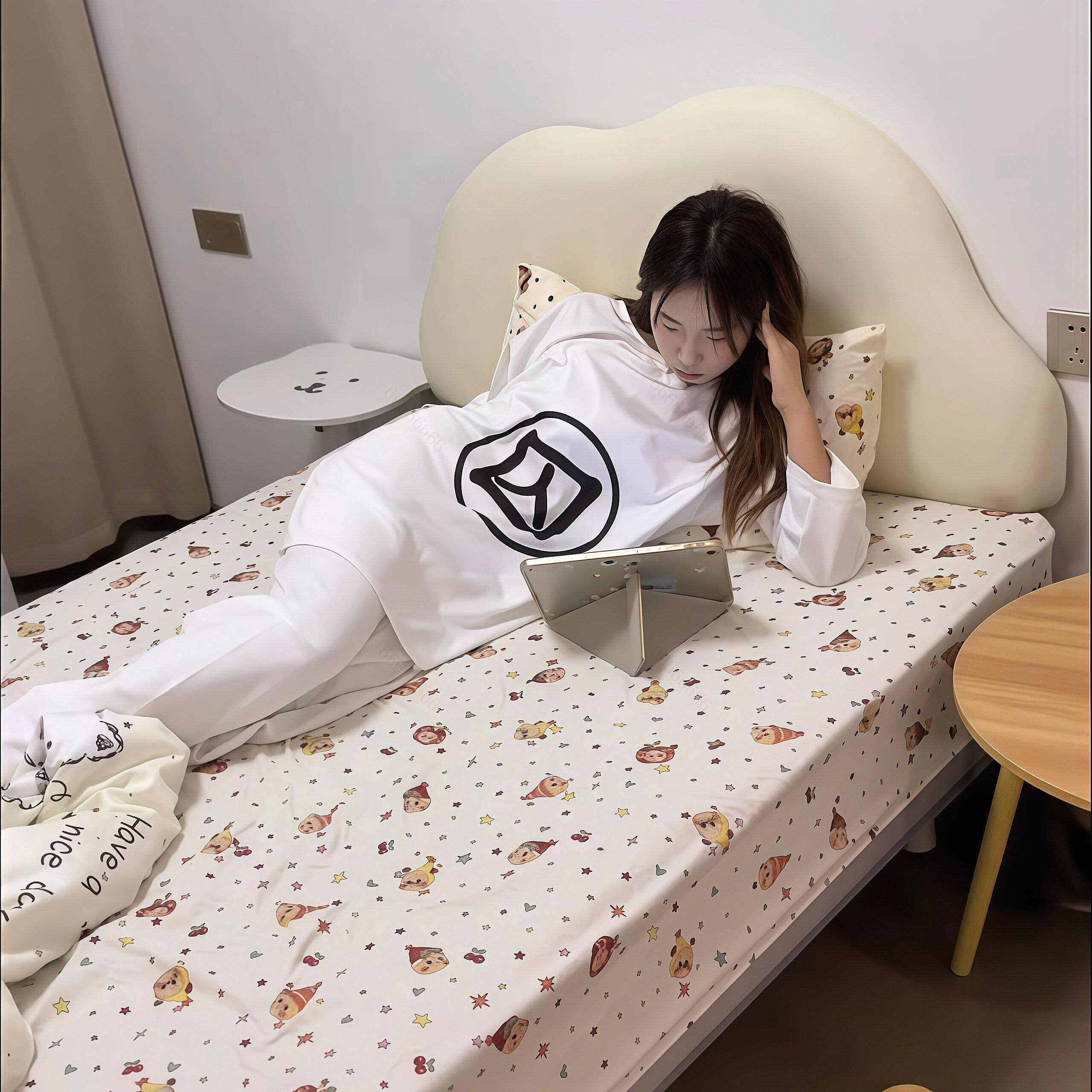 囚服睡衣古代囚犯cos服搞笑纯狱风长袖两件套抽象情侣家居服套装