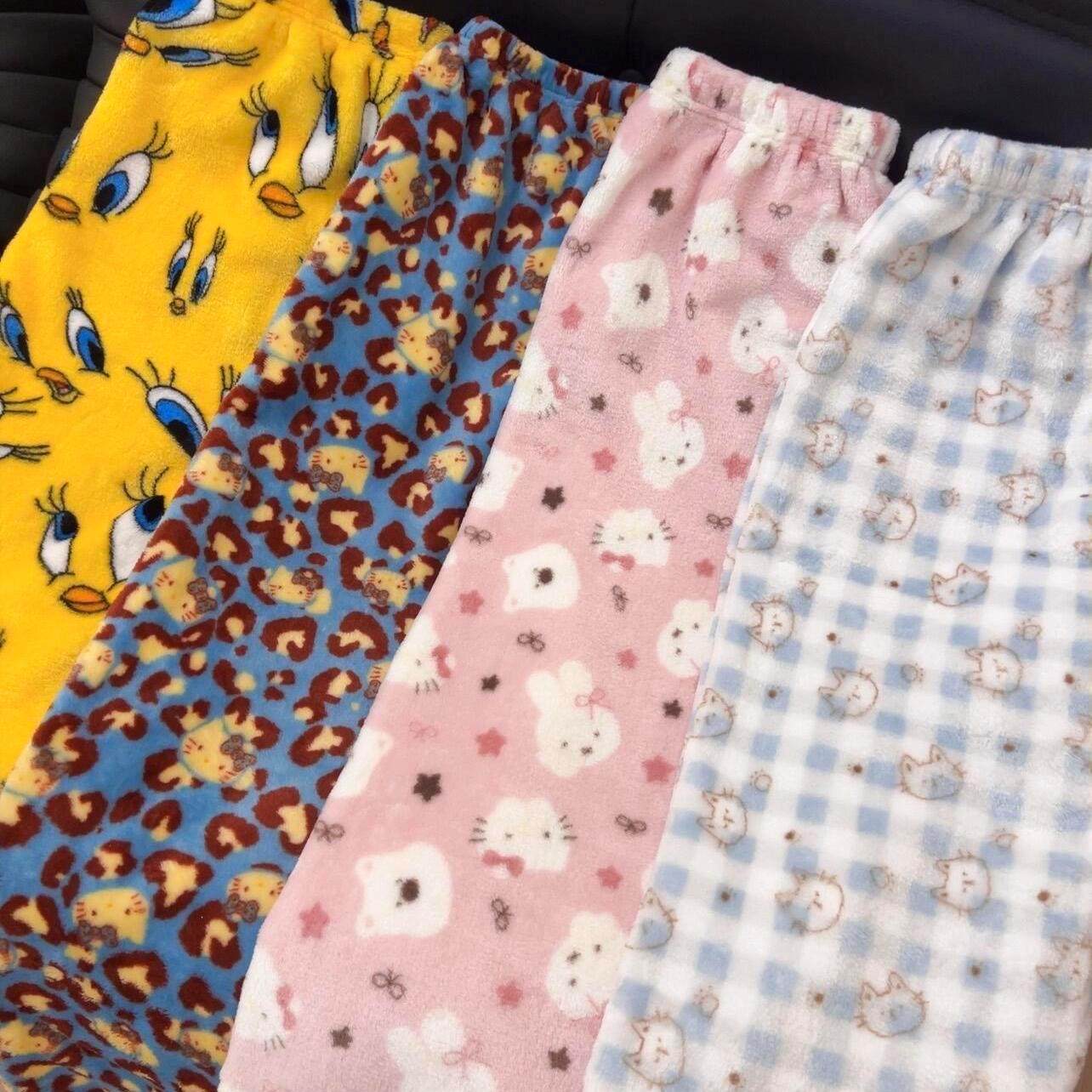 睡裤女长裤子冬加厚遛弯