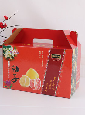 柚子包装盒水果盒2个装