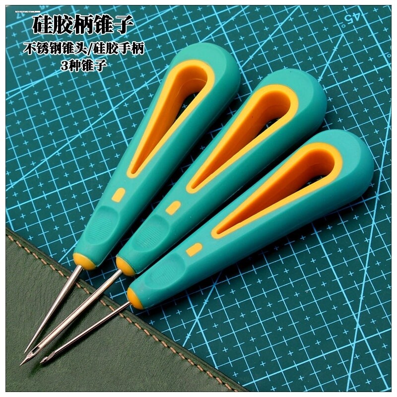 锥子手工修鞋上鞋工具带钩锥针补鞋纳鞋底尖头钻孔皮革缝包尖锥子