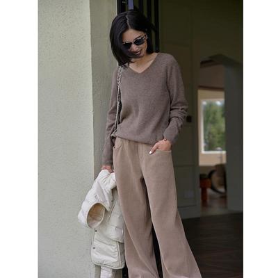 ISE2024冬季新款深灰色休闲裤