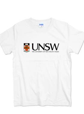 UNSW新南威尔士大学T恤短袖男夏季圆领印花宽松留学生情侣文化衫
