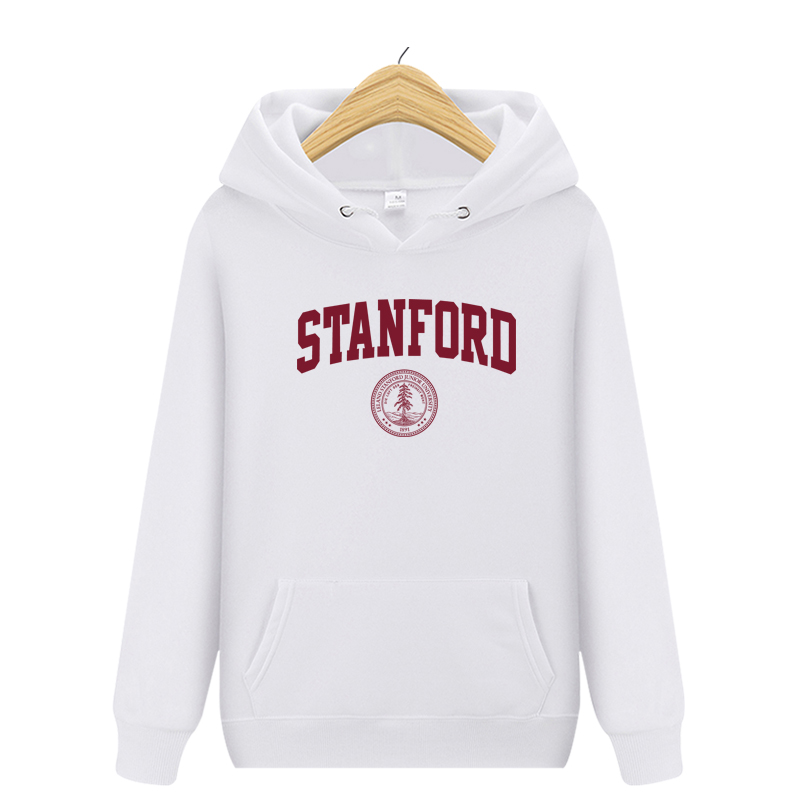 斯坦福大学校服连帽抓绒卫衣
