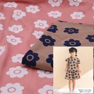 日单贵牌Be童装40支精纱100%棉T恤裙子爬服睡衣家居印花单面汗布