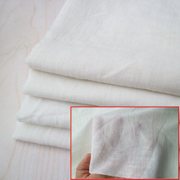 梭织平纹薄棉布微透服装连衣裙衬衫里布胆布内衬枕芯手工布料尿布