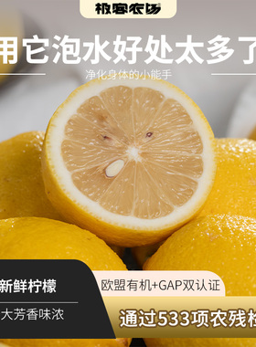 新鲜柠檬丨个大新鲜不打蜡 零农残 欧盟有机认证GAP 【中通快递】