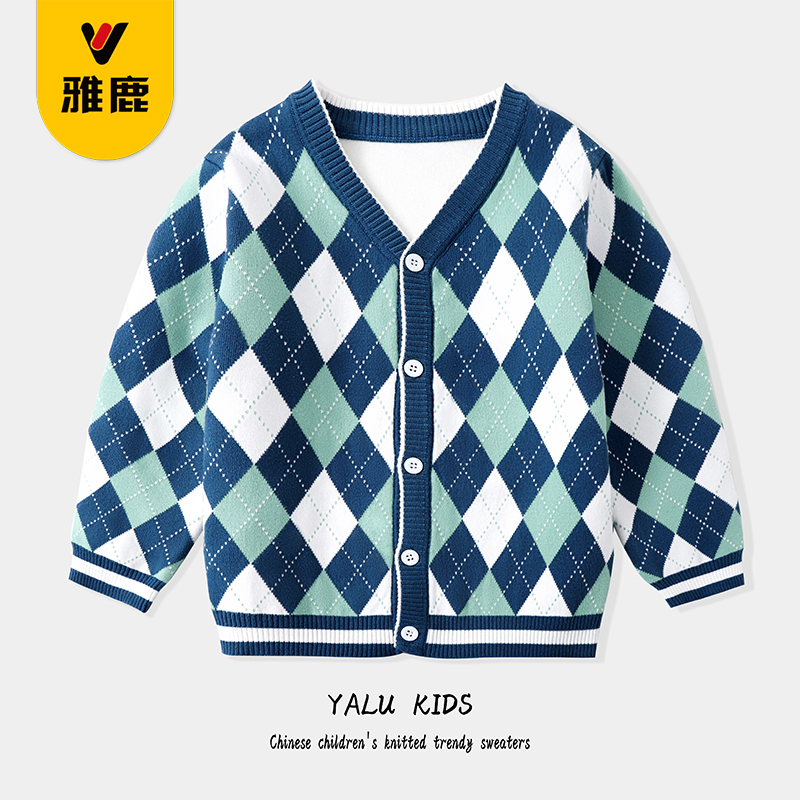 雅鹿韩版普通春秋男开衫