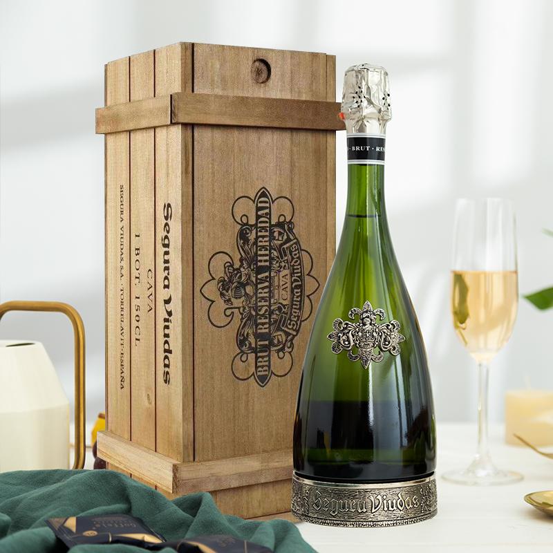 西班牙维达斯珍藏卡瓦干型起泡酒高颜值cava1500ml礼盒装高档香槟