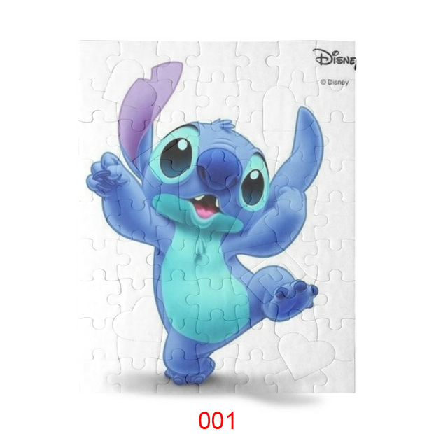 diy史迪奇拼图珠光a4拼图男女友生日定做礼物礼品 7453