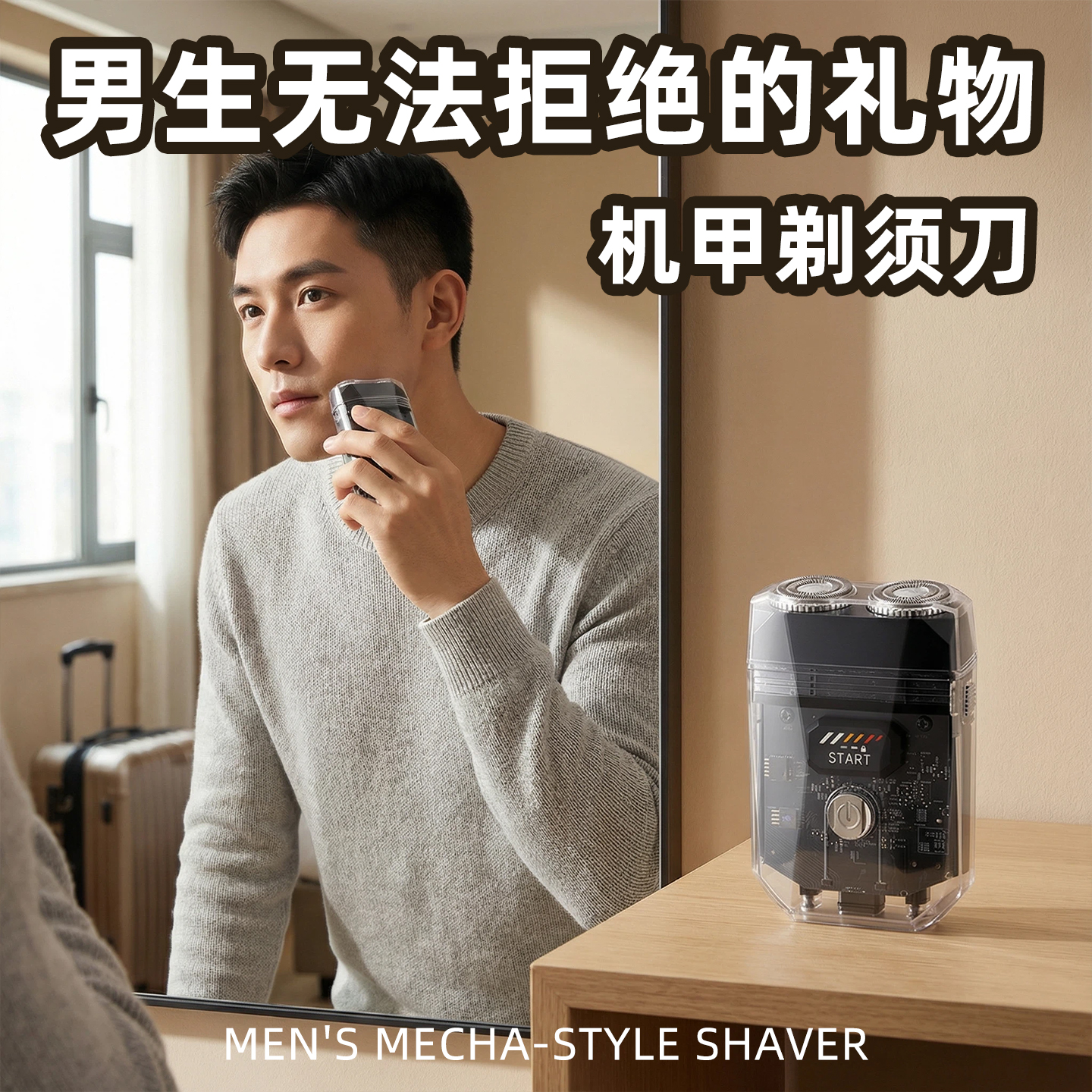 男士剃须刀生日礼物送男生男朋友老公爸爸创意特别实用圣诞节新年