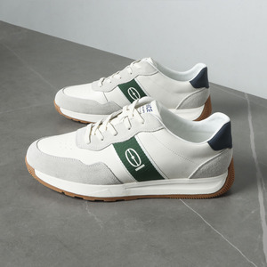 细腻柔软+防滑大底！品牌撤柜休闲运动鞋男百搭舒适系带真皮板鞋