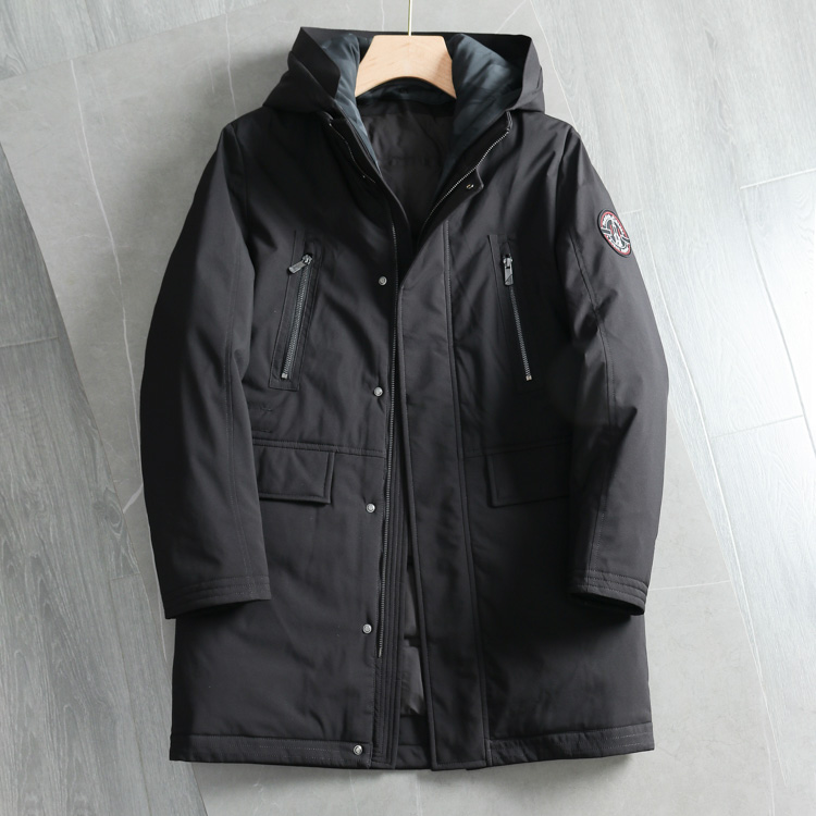 轻商务中长款防风抗寒保暖羽绒服