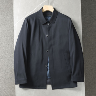 压胶充绒！防风保暖！品牌撤柜男商务行政翻领脱卸保暖羽绒服外套