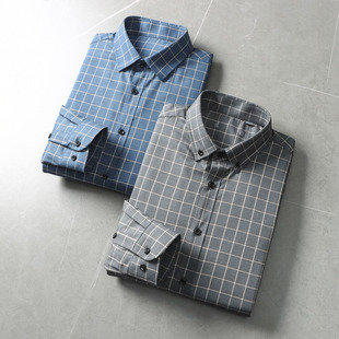 柔软厚实抗寒！品牌撤柜秋冬男加厚加绒保暖衬衫休闲格子长袖衬衣