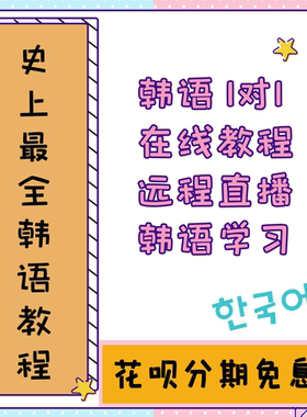 相老师韩语在线1对1学习培训零基础班初中高级培训topik韩语在线