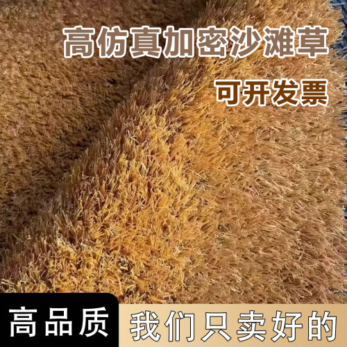 仿真沙滩草草坪地毯户外庭院楼顶造景装饰地垫人工造塑料假草皮