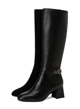 Roberta诺贝达女鞋冬季时尚百搭弹力靴女靴子RA07245