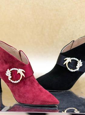 皇冠专柜正品Roberta诺贝达女鞋RS07201春款时尚细高跟气质单鞋