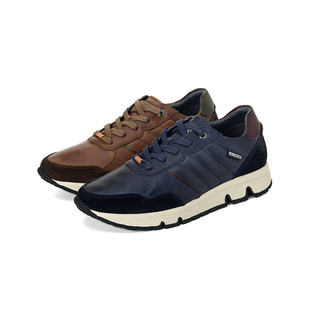 皇冠老店Pikolinos派高雁牛皮深口平底系带运动休闲男鞋PL223401