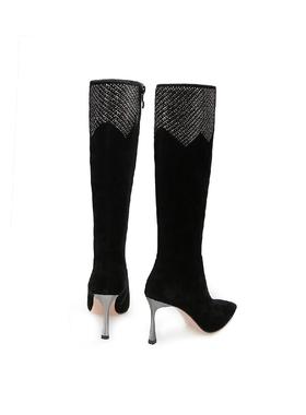 皇冠专柜正品Roberta诺贝达女鞋RA18211气质短靴百搭瘦瘦靴尖头