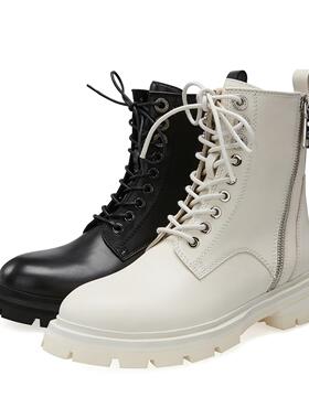 皇冠专柜正品Roberta诺贝达女鞋RA19709时尚系带厚底马丁靴