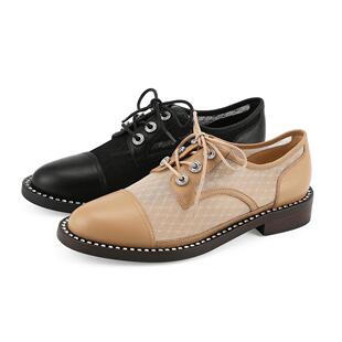 皇冠专柜正品Roberta诺贝达女鞋RS18007系带舒适通勤单鞋皮鞋