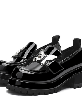 皇冠专柜正品Roberta诺贝达女鞋RS245513 24春水钻松糕厚底乐福鞋