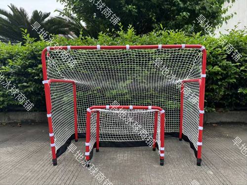 折叠旱地冰球门小球门迷你训练冰球门简易携带软式曲棍球门