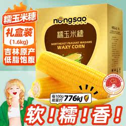 公主岭玉米东北农嫂糯玉米穗1.6kg软糯香低脂饱腹吉林原产轻食
