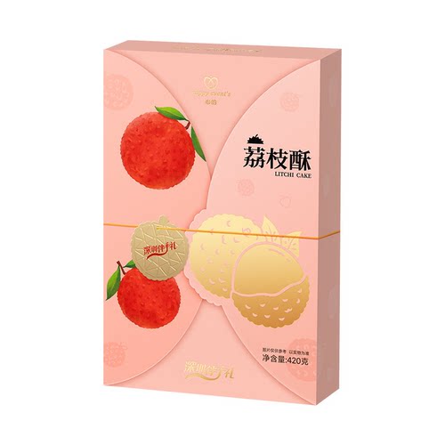 心的 happy event's 荔枝凤梨榴莲酥420g