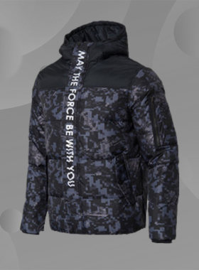 Lining/李宁 短羽绒服男式冬季时尚保暖训练系列简约外套AYMN005