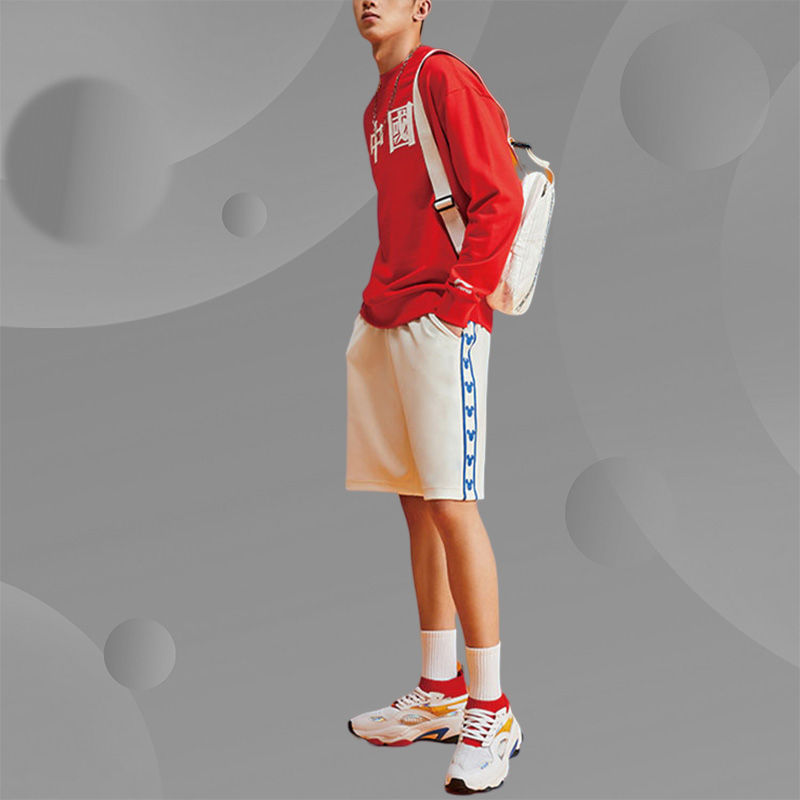 Lining/李宁正品男子时尚潮流百搭宽松舒适休闲运动短裤AKSS957