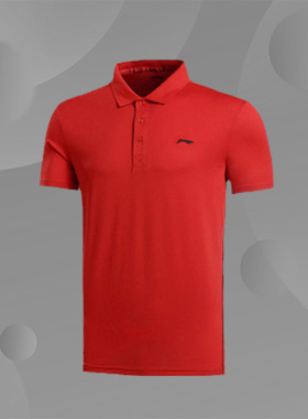 李宁男女团购短袖衫运动T恤高考师生励志加油大红色衫APLL202