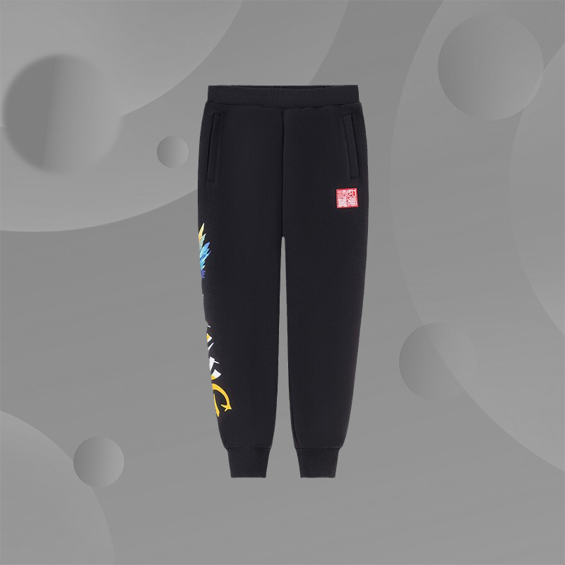 李宁童装儿童裤子春季新款男中大童休闲时尚运动裤YKLS035