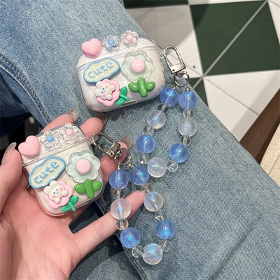 爱心兔子适用荣耀Earbuds X9耳机套透明华为Honor荣耀earbudsx9蓝牙耳机保护壳X9卡通可爱日韩防摔女个性创意