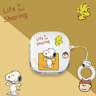 适用OPPO Enco Air4新声版蓝牙耳机保护套透明新款oppoencoair4新声版耳机壳卡通可爱硅胶防摔软充电仓盒创意