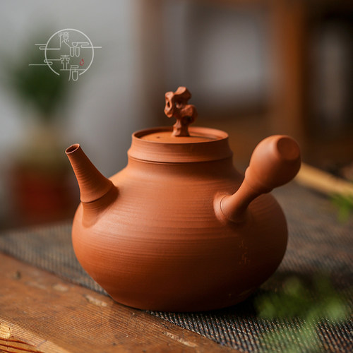 围炉煮茶朱泥超薄煮茶烧水陶壶