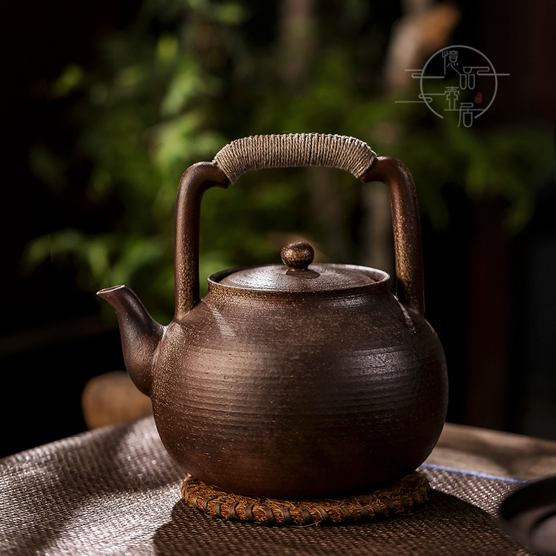 小众高级感 |苍壁养生提梁壶老岩泥手工家用电陶炉烧水炭炉煮茶壶,餐饮具,茶壶,淘宝优惠券,粉丝福利购,淘宝优惠卷