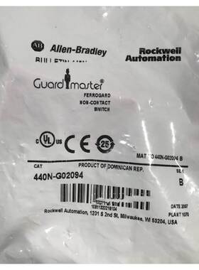 非实价议价议价安全开关Allen-Bradley 非接触式开关440N-G02094