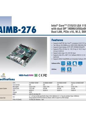 非实价议价议价第8代Intel?Core?i7/i5/i3 LGA1151 Mini-ITX主板A