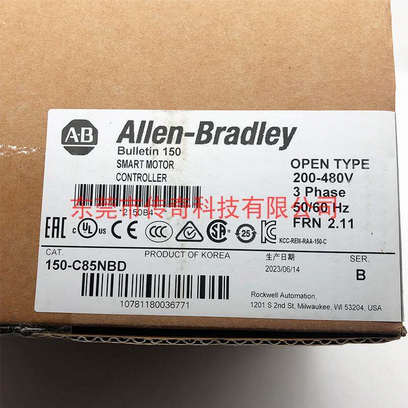 非实价议价议价150C85NBD 全新 美国 Rockwell AB SMC-3 85A软启