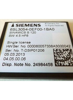 非实价议价议价S1206SL3054-0EF01-1BA0全新原装CF卡6SL3054-0EF0