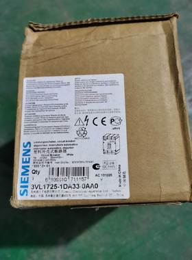 非实价议价议价议价西门子塑壳断路器3VL1725-1DA33-0AA0 原装库