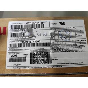 76165 非实价议价议价molex 0761651108 180°连接器 110 90P直公