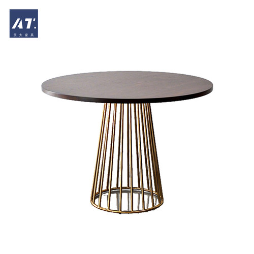AIVTAI/经典设计师家具wired dining table金属餐桌休闲洽谈桌