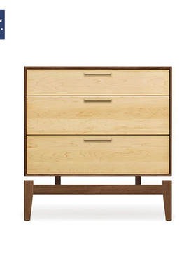 AIVTAI/北欧实木 设计师家具 copeland  nightstand三抽床头